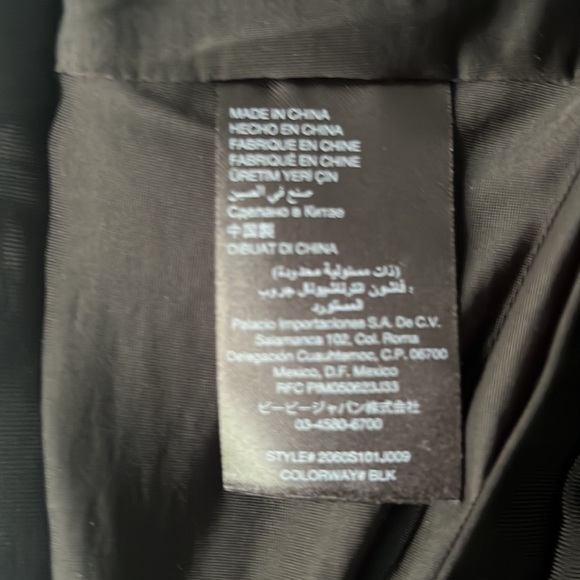 Bebe ruched black mini skirt with zip up back size medium - Picture 5 of 5